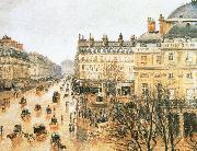 Theater Square, the French rain Camille Pissarro